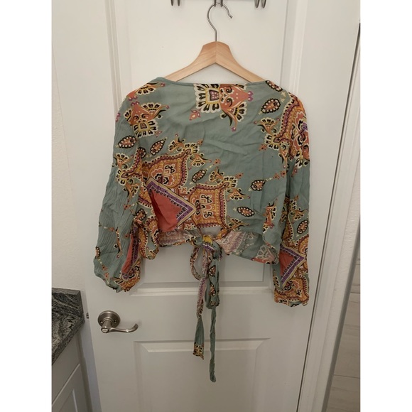 ASOS curve mint paisley print 2 piece set - Picture 4 of 8